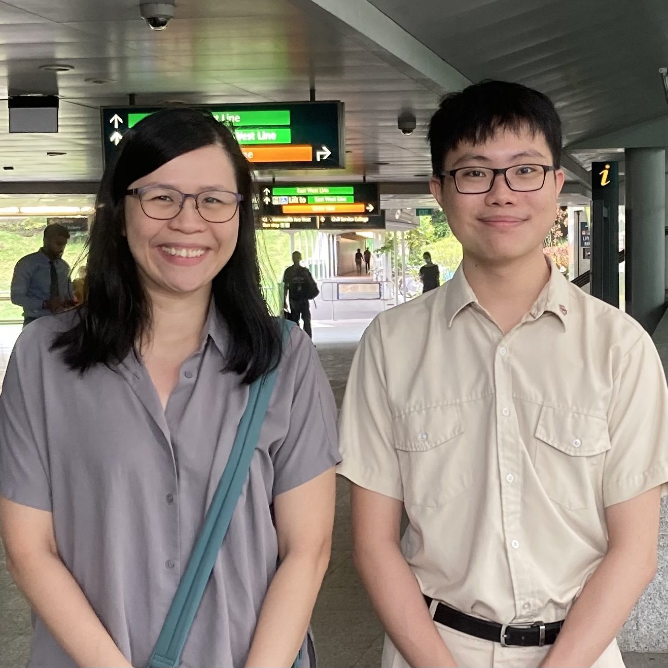 Image of Student Jia Peng with Teacher Ms Wing