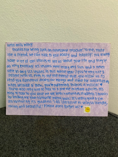 Picture 2 of Card from Social Studies Student Veron